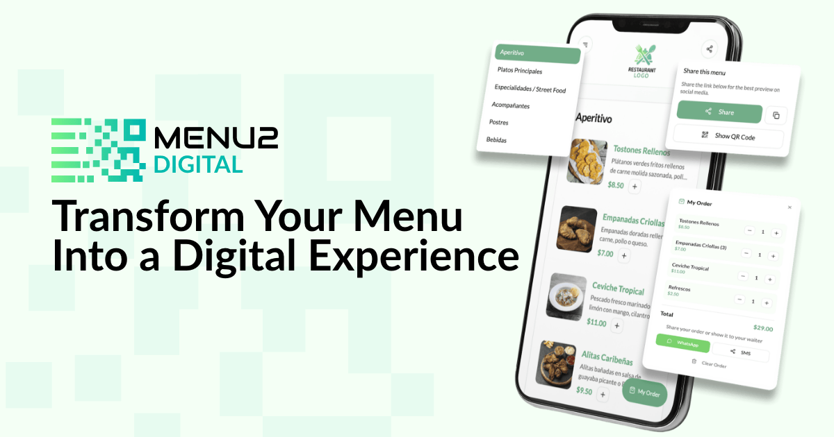 Menu2Digital – Digital Menu Platform
